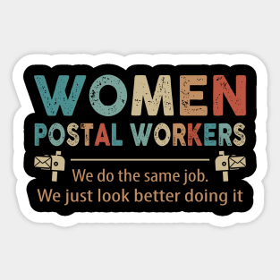 Women Postal Workers Sticker